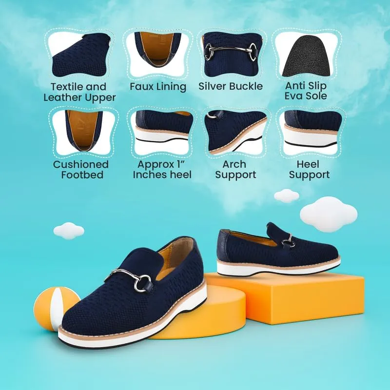 LIBERTYZENO Boys Lizard Print Textile & Leather Kids Slip on Dress Loafer Shoes for Prom Graduation