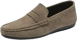 Luxury Design Suede Men's Loafers Black Casual Dress Shoes for Nightclub Party Monk Strap Men Shoes