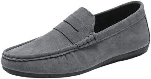Luxury Design Suede Men's Loafers Black Casual Dress Shoes for Nightclub Party Monk Strap Men Shoes