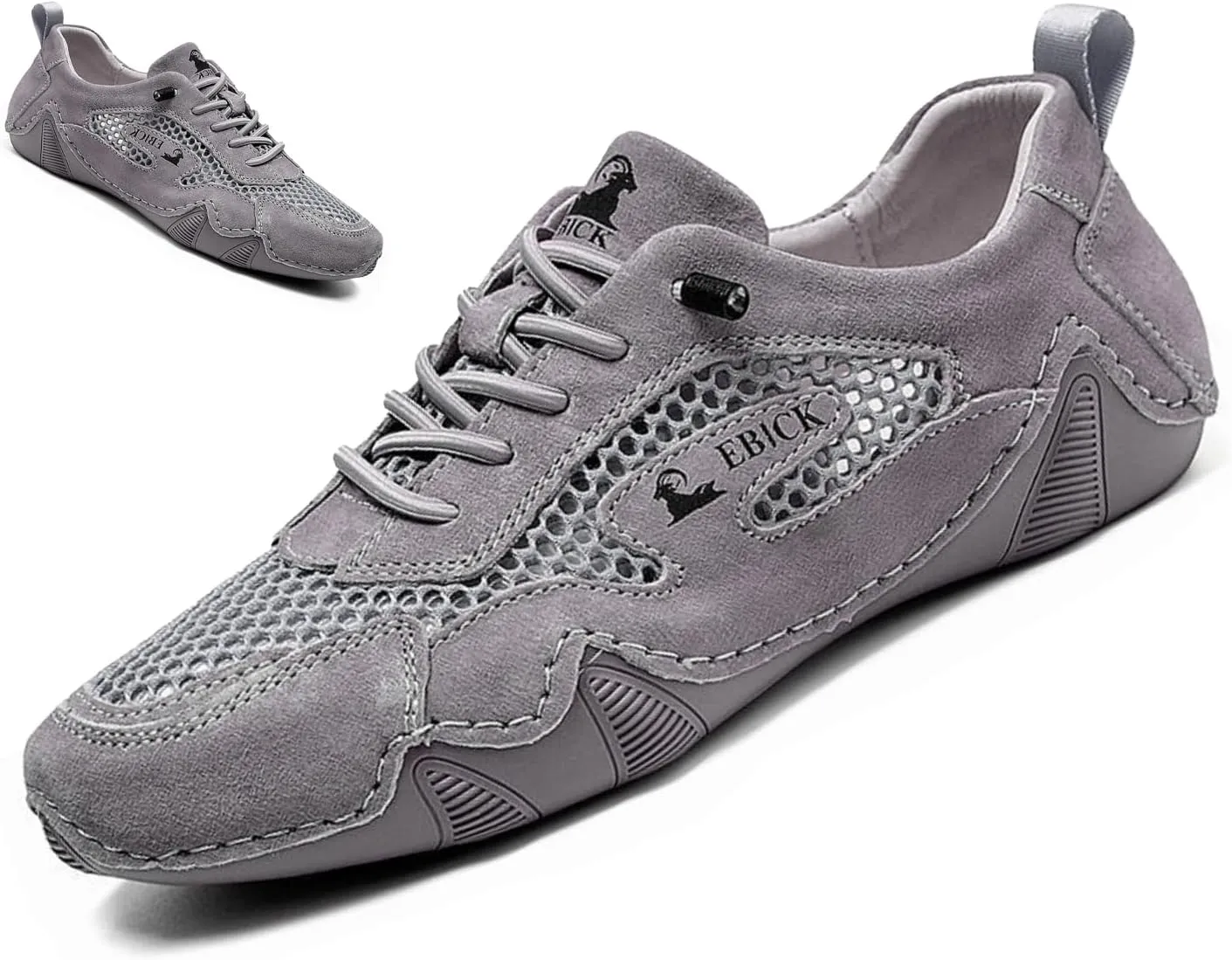 Lymphvity Classic ltalian Handmade Suede Sneakers for Womens,Outdoor Non Slip Low Top Breathable Chukka Boots Sports Beck Walking Casual Shoes