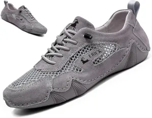 Lymphvity Classic ltalian Handmade Suede Sneakers for Womens,Outdoor Non Slip Low Top Breathable Chukka Boots Sports Beck Walking Casual Shoes