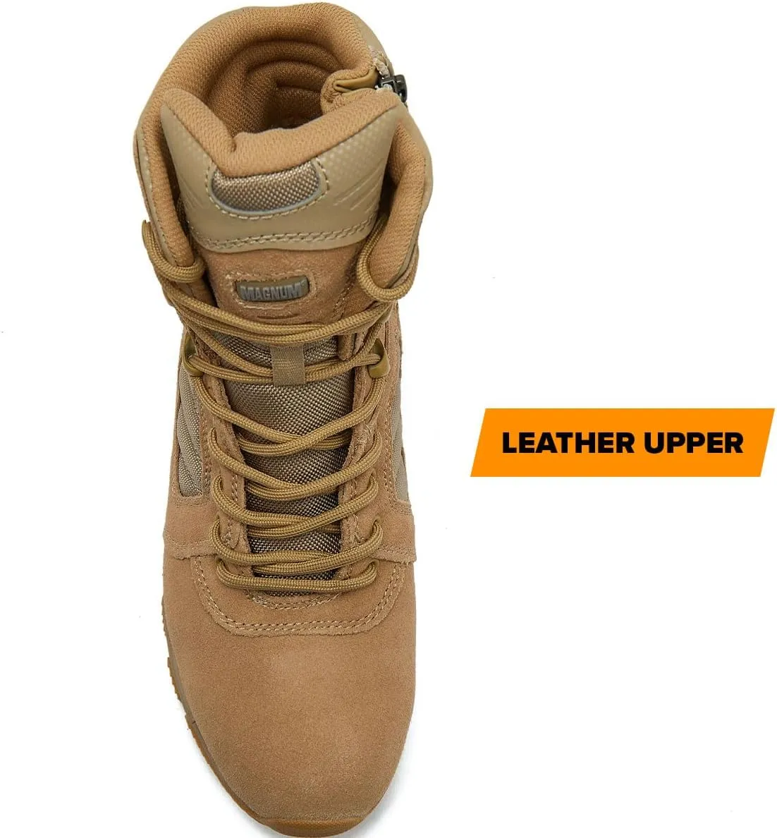 MAGNUM Men's Bragg Waterproof Tactical Boots for Men, Mens Military Hiking Boots, Breathable Light Weight Work Boots for Men