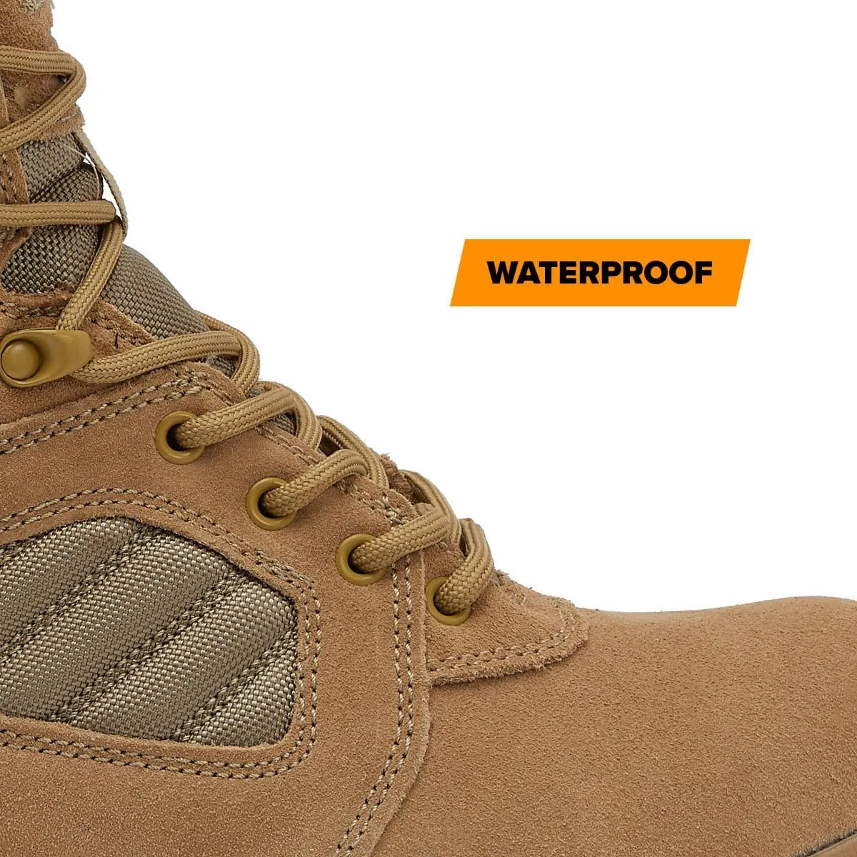 MAGNUM Men's Bragg Waterproof Tactical Boots for Men, Mens Military Hiking Boots, Breathable Light Weight Work Boots for Men