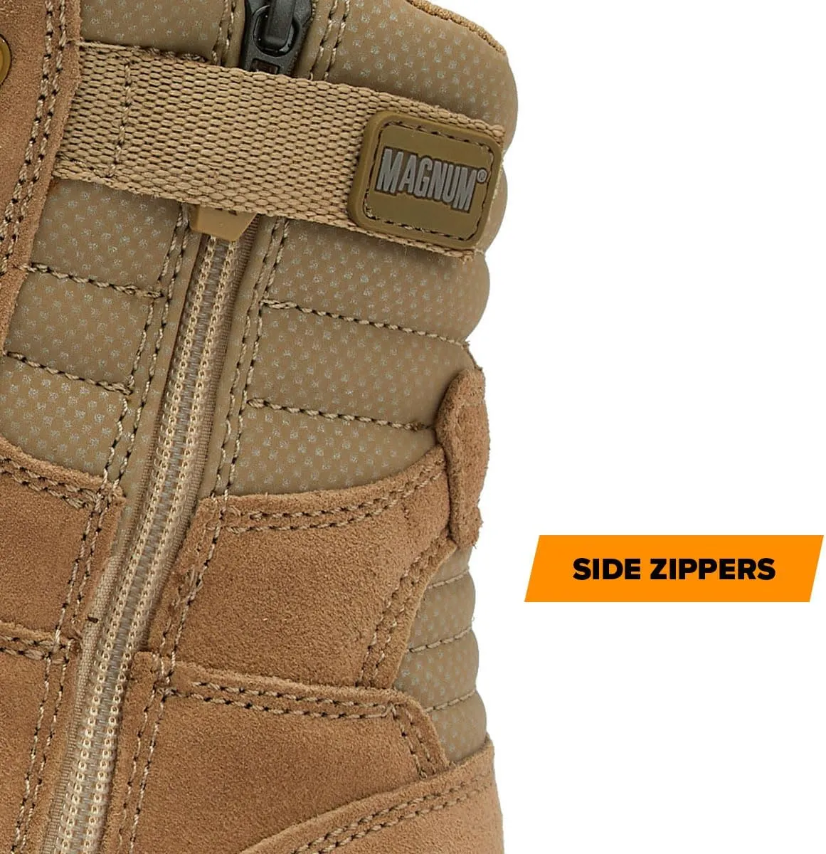 MAGNUM Men's Bragg Waterproof Tactical Boots for Men, Mens Military Hiking Boots, Breathable Light Weight Work Boots for Men