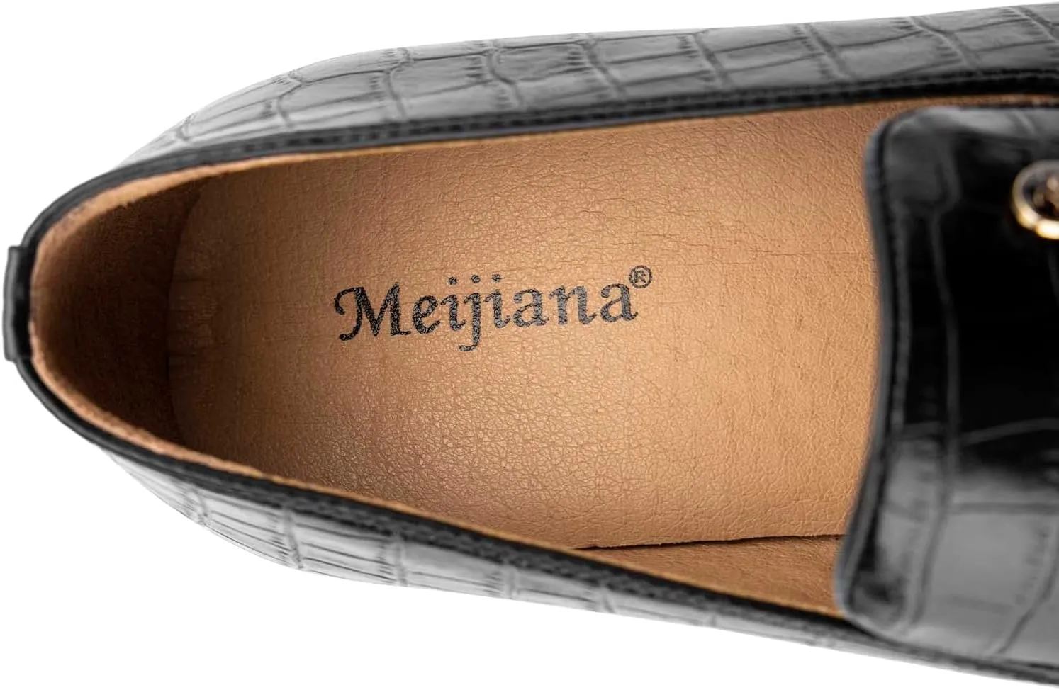 Meijiana Mens Loafers Wedding Dress Shoes Slip-On Loafers for Men Tuxedo Suit Shoes
