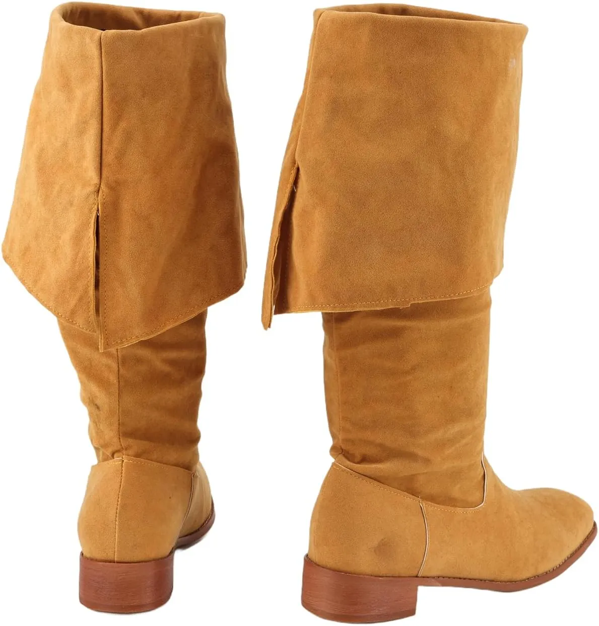 Men Medieval Viking Pirate Captain Cosplay Shoes Retro Renaissance Suede Boots