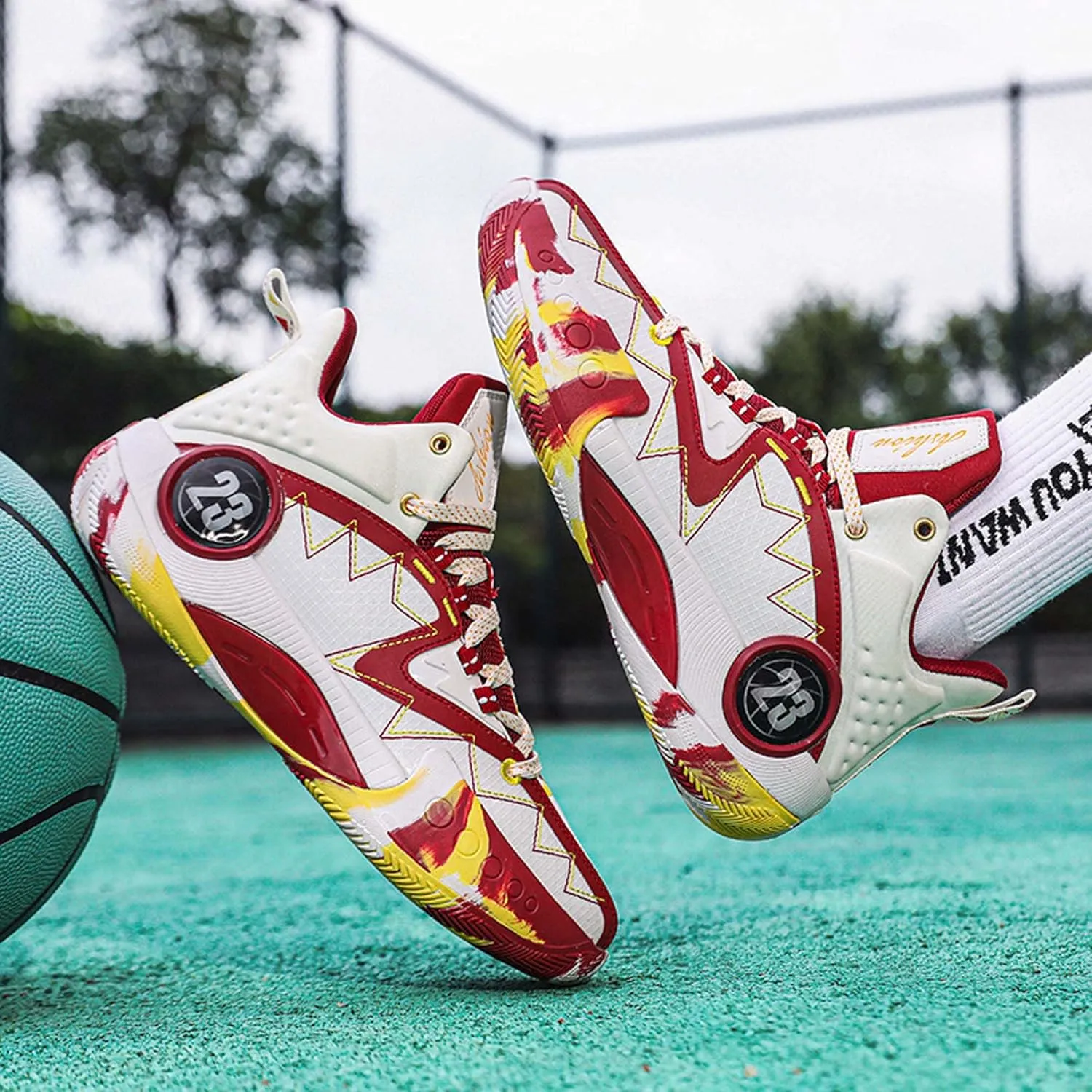 Men’s Basketball Shoes, Indoor or Outdoor Basketball Sneakers for Men, Street or Court