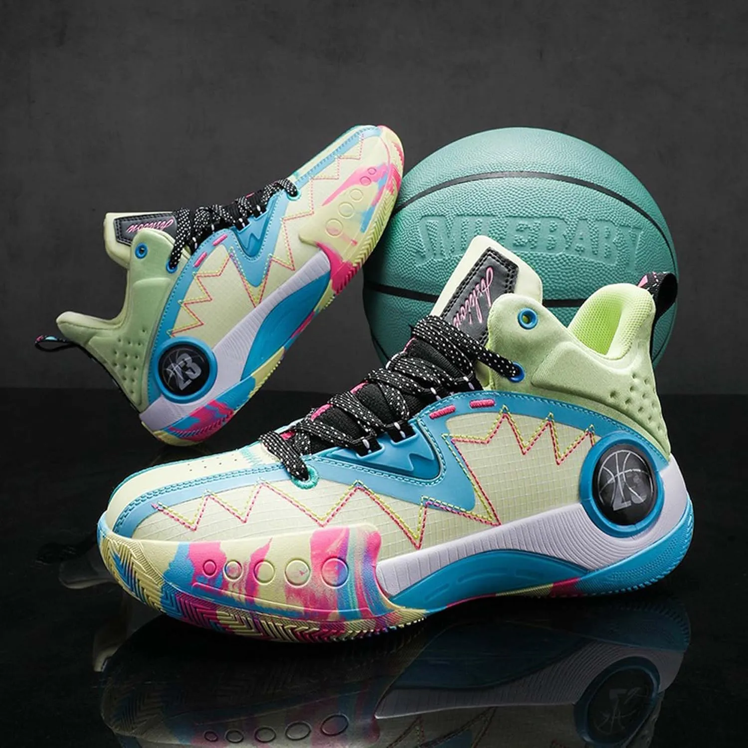 Men’s Basketball Shoes, Indoor or Outdoor Basketball Sneakers for Men, Street or Court
