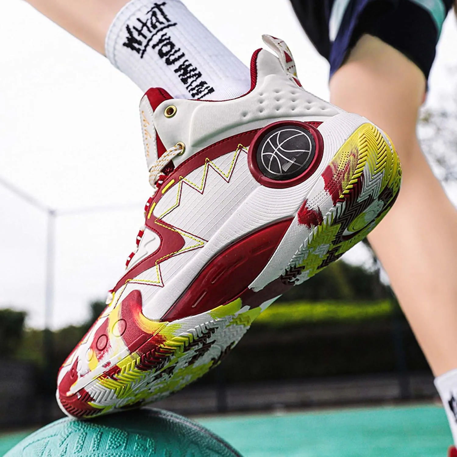 Men’s Basketball Shoes, Indoor or Outdoor Basketball Sneakers for Men, Street or Court