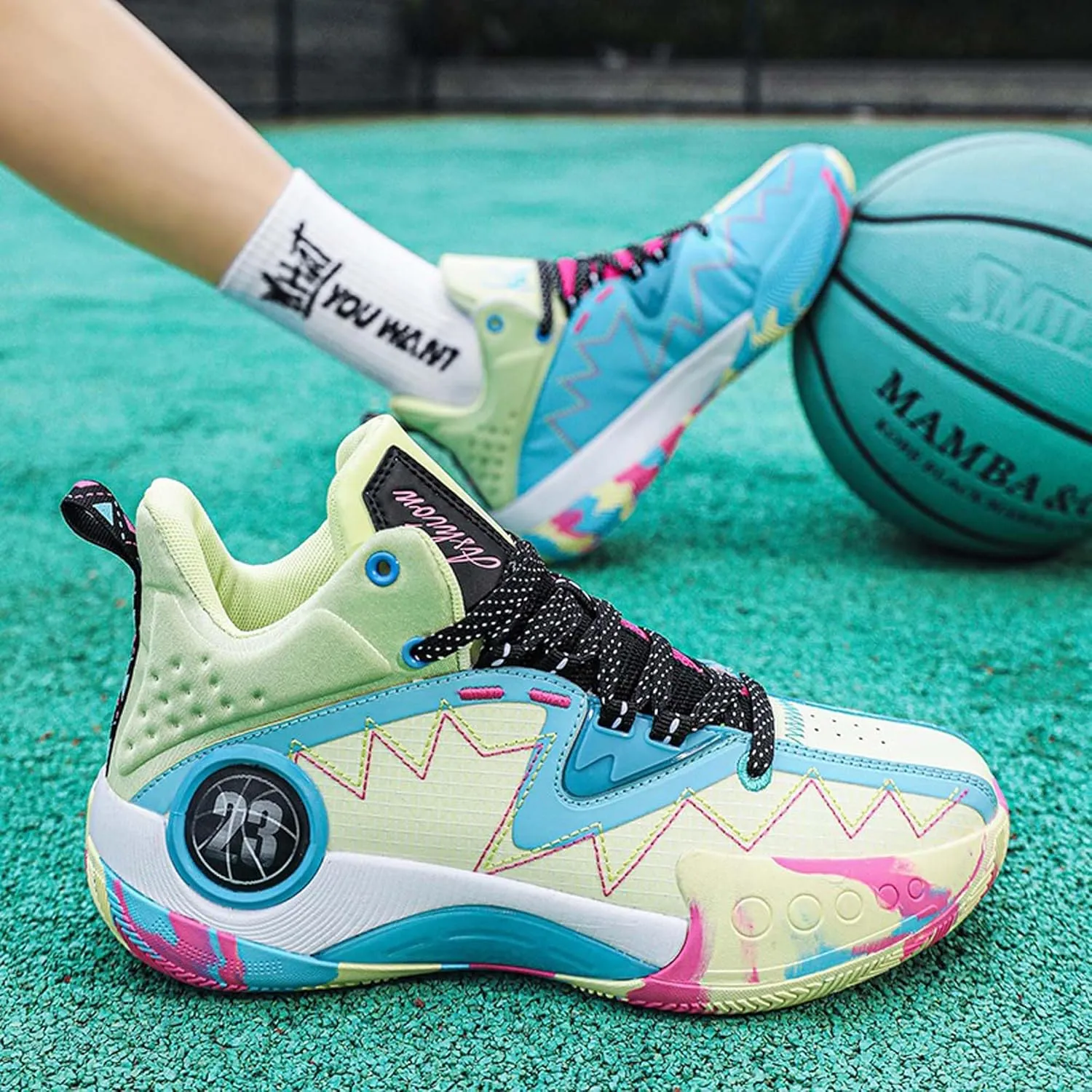 Men’s Basketball Shoes, Indoor or Outdoor Basketball Sneakers for Men, Street or Court