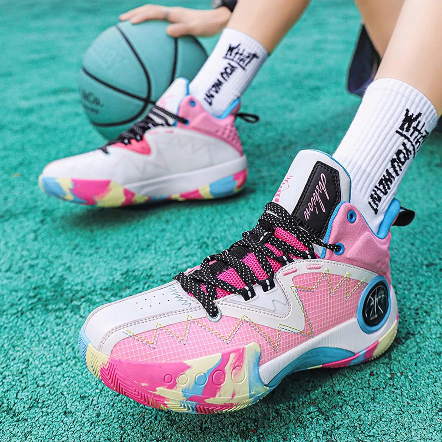 Men’s Basketball Shoes, Indoor or Outdoor Basketball Sneakers for Men, Street or Court