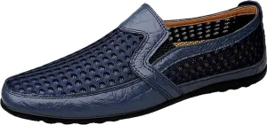 Men's Breathable Mesh Loafers Casual Slip-on Outdoor Walking Hiking Shoes