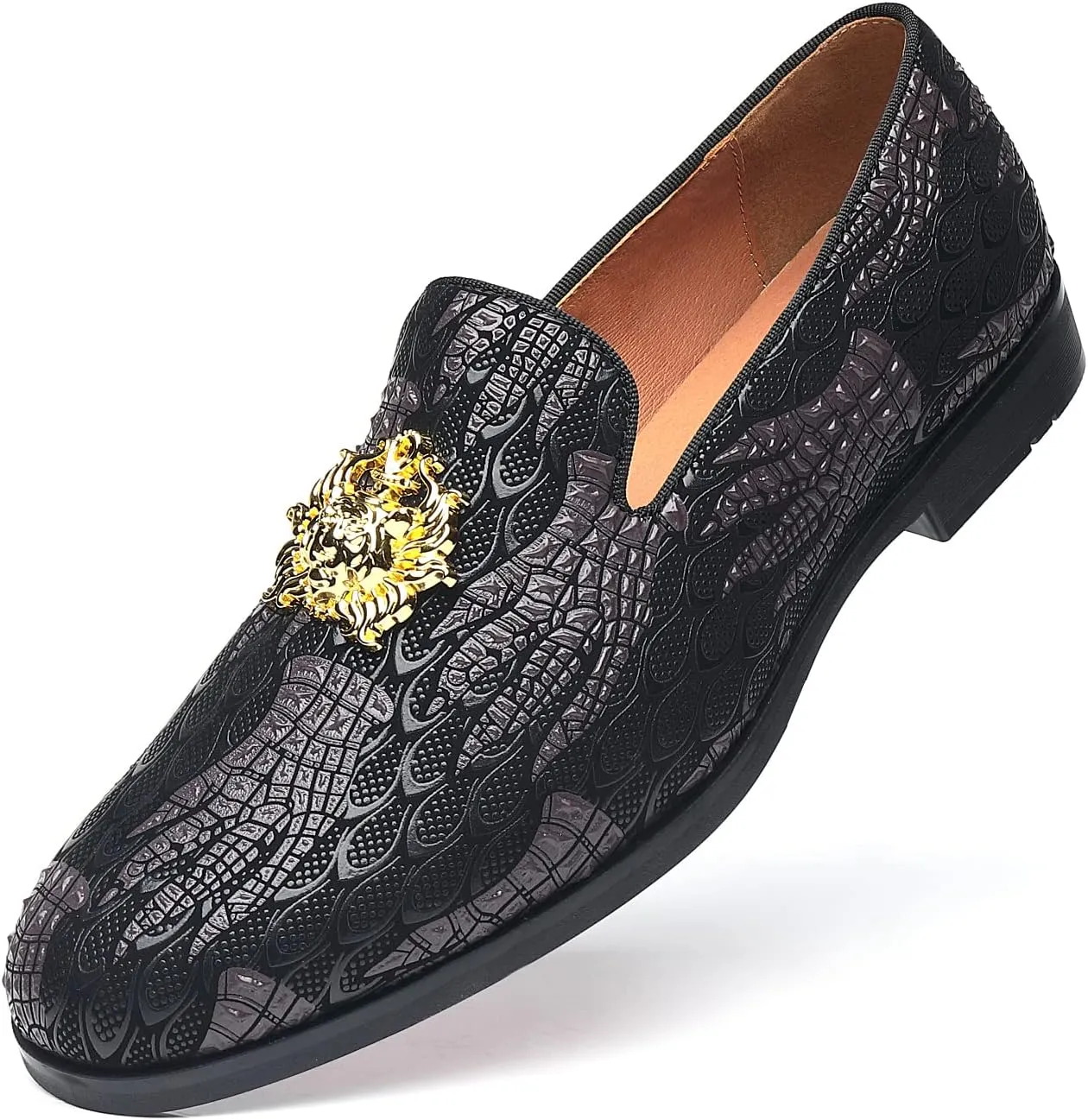 Mens Dress Loafers Buckle Fashion Luxury Party Wedding Shoes
