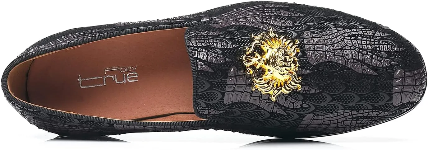 Mens Dress Loafers Buckle Fashion Luxury Party Wedding Shoes