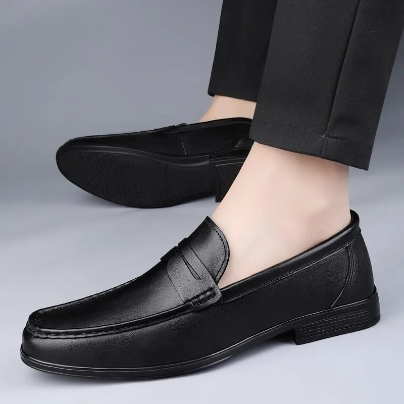 Mens Dress Sneakers Social Classic Lace-up Retro Dress Shoes Fashion Comfort Luxury Soft