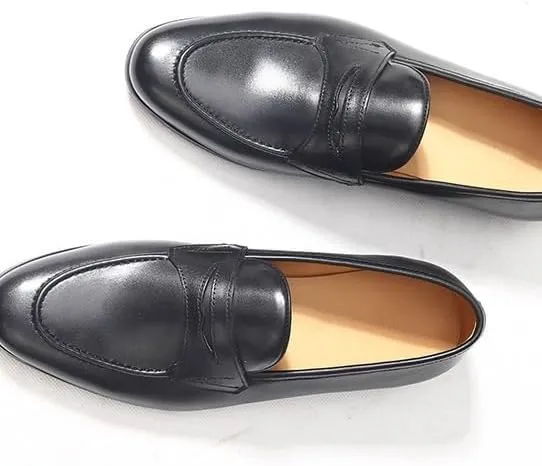 Men's Leather Loafers with Quilted Inserts Diamond Stitching Accents for Luxury Yacht Parties & Marina Social Gatherings