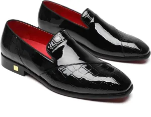 Mens Loafers Patent Leather American Dress Wedding Party Shoes