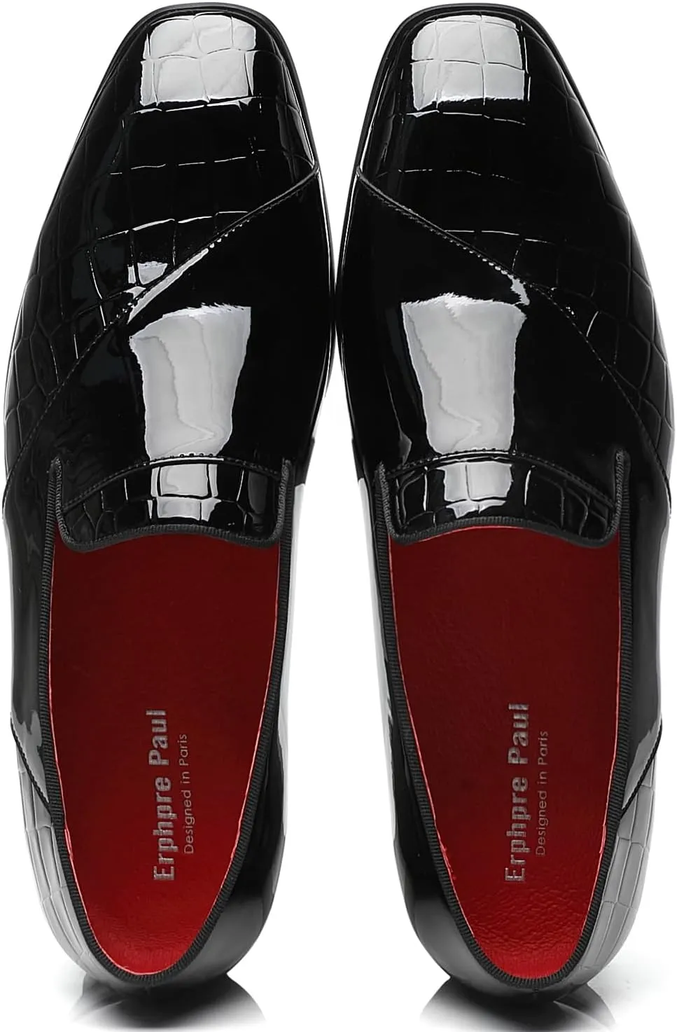 Mens Loafers Patent Leather American Dress Wedding Party Shoes