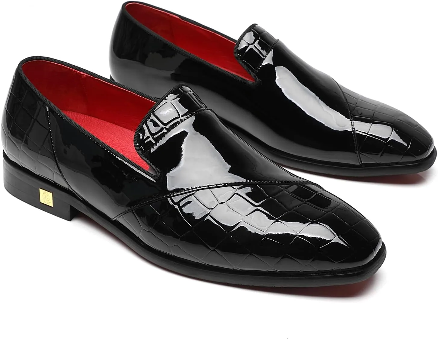 Mens Loafers Patent Leather American Dress Wedding Party Shoes