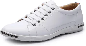 Men's Low Top Oxford Shoes Lace-Up Comfort Walking Casual Driving Shoes Fashion Flat Sneakers Round Toe Business Dress Shoes