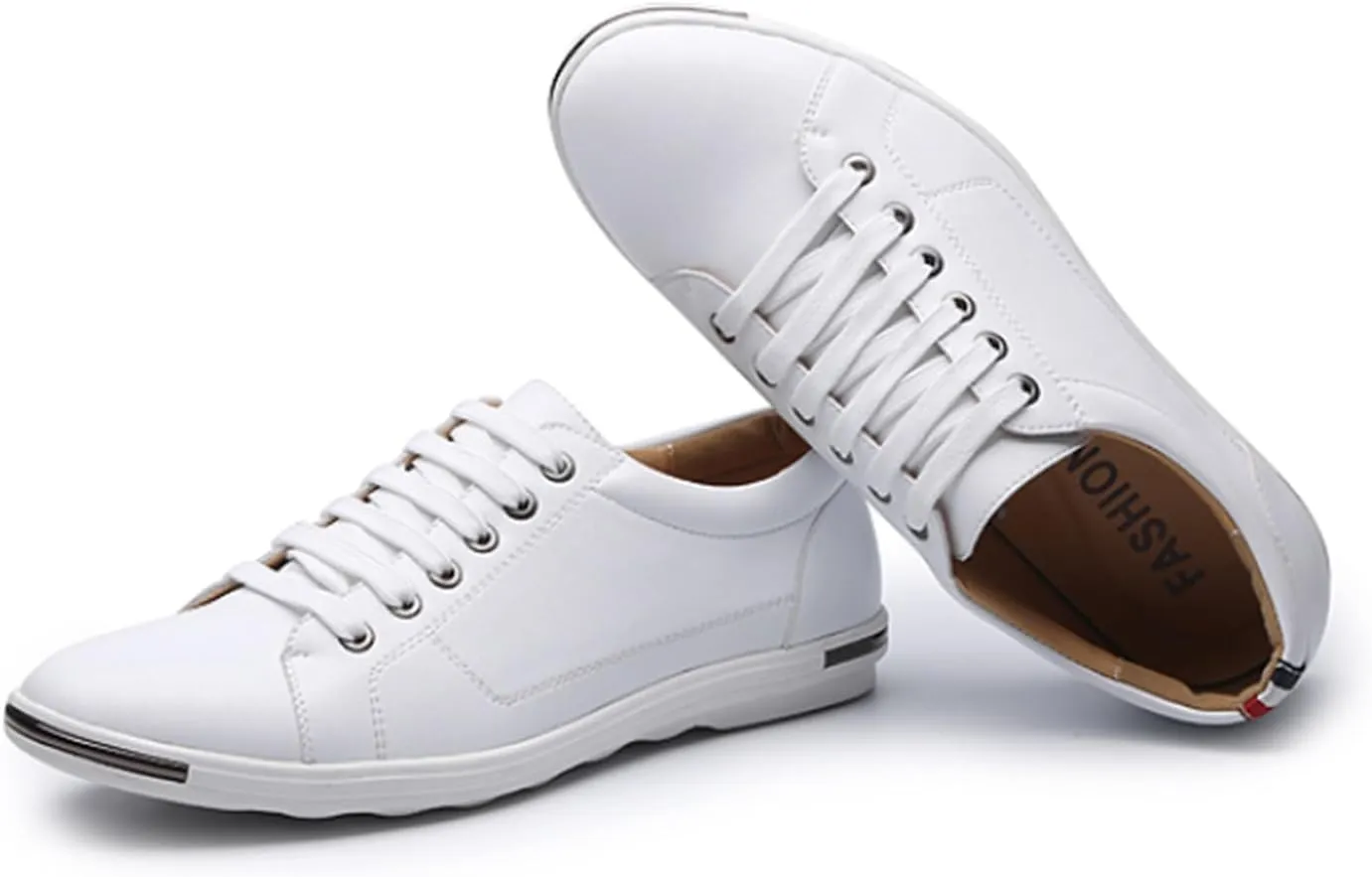 Men's Low Top Oxford Shoes Lace-Up Comfort Walking Casual Driving Shoes Fashion Flat Sneakers Round Toe Business Dress Shoes