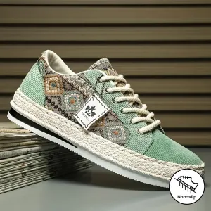 Men's Skateboard Shoes, Comfy Non Slip Breathable Rubber Sole Up Sneakers for Outdoor Activities