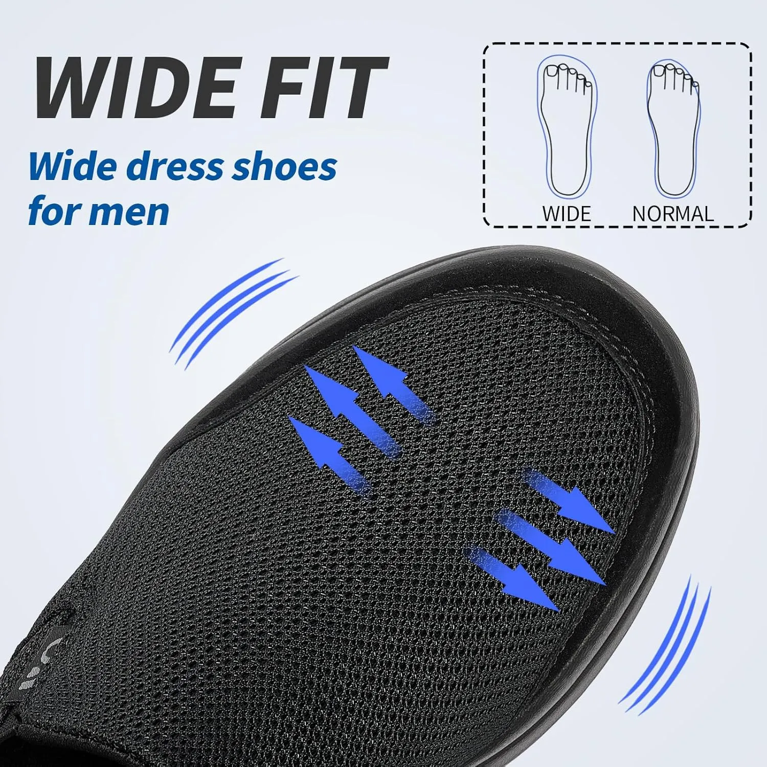 Men's Slip on Sneakers Walking Shoes X Wide Width Comfortable Casual Sneakers Lightweight Work Driving Loafers