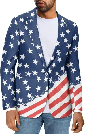 Men's Suits Blazers Single-Breasted Vintage Slim Fit Dress Suit Jacket Long-Sleeved Outwears with Multi-Pocket