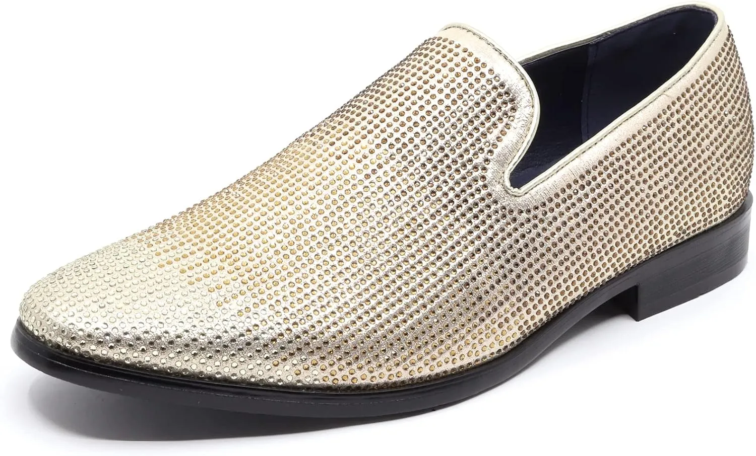 Men's Vintage Rhinestone Designer Classic Smoking Dress Tuxedo Loafers Slip On Shoes SM-29