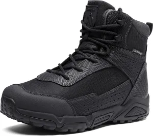 Men's Water-Resistant Work Boots Lightweight Tactical Boots Non-Slip Hiking Boots for Men