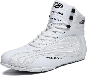 Men's Wrestling Shoes Breathable Non Slip Fashion Boxing Boots Comfortable Weightlifting Gym Sports Trainers