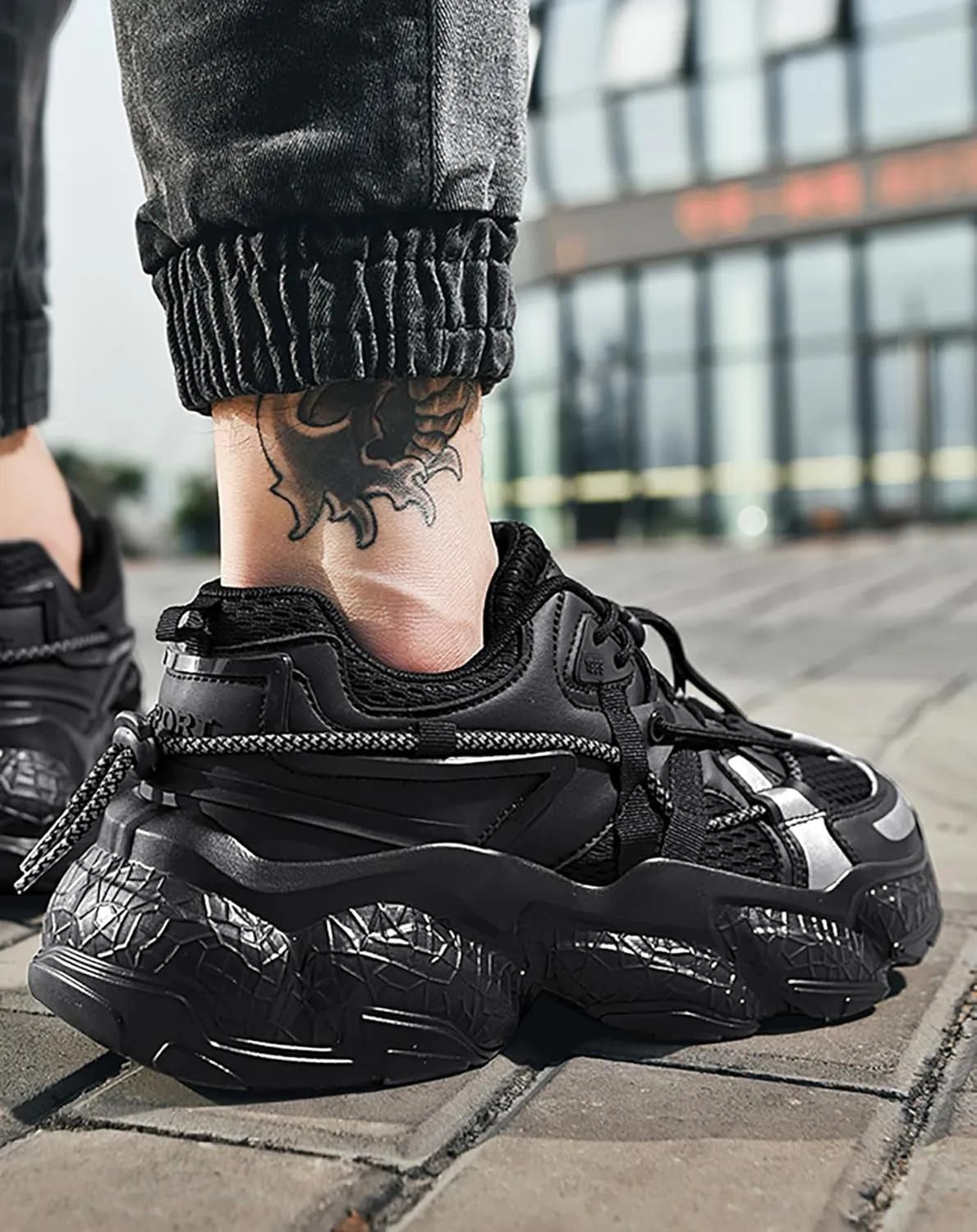 MFCT Techwear Streetwear Men's Urban Chunky Sneakers