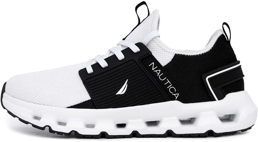 Nautica Mens Running Sneakers Sport Fashion Lace-Up Athletic Soft Shoes for Gym Tennis Men – Cushioned, Breathable, Lightweight & Comfortable