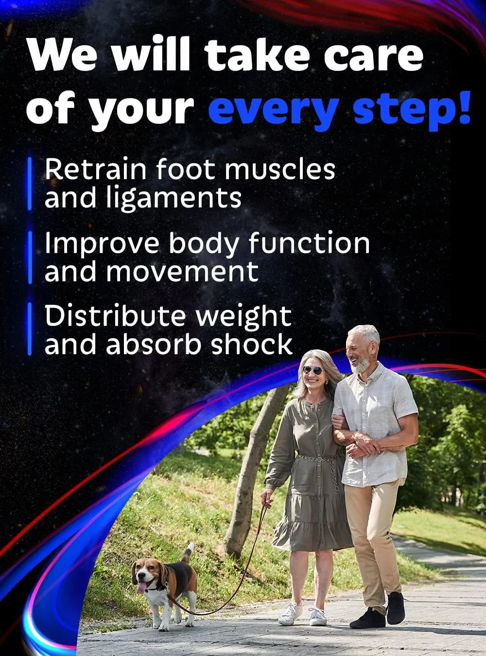 (New) Work Orthotic Insoles - Anti Fatigue Medium Arch Support Shoe Insert Men Women - for Plantar Fasciitis Flat Feet Leg - Relieve Foot Pain - Work Boot Insoles for Standing All Day [L, Universe]