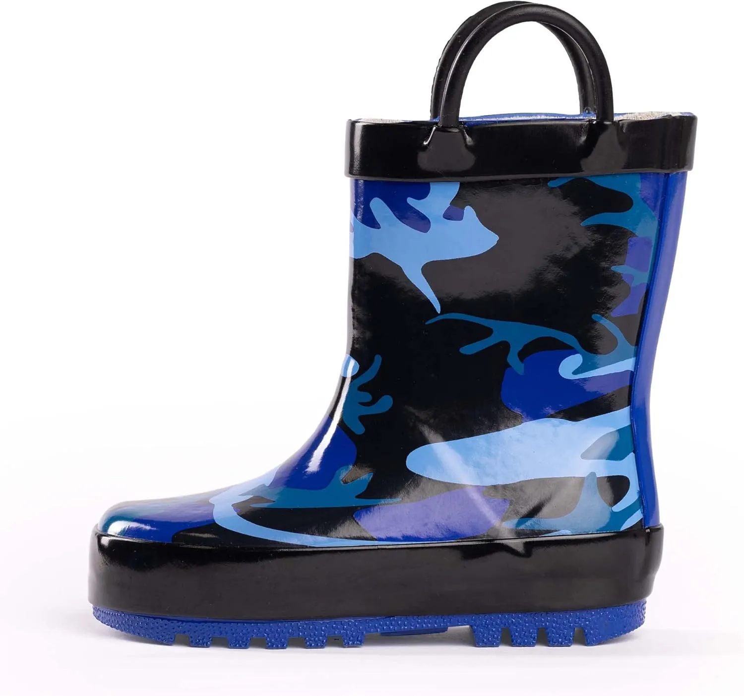 NORTY Rubber Rain Boots for Kids - Waterproof Rubber Boots Boys and Girls Solid & Printed Rainboots for Toddlers and Kids