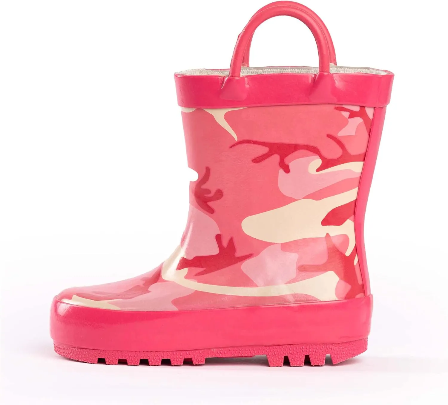 NORTY Rubber Rain Boots for Kids - Waterproof Rubber Boots Boys and Girls Solid & Printed Rainboots for Toddlers and Kids