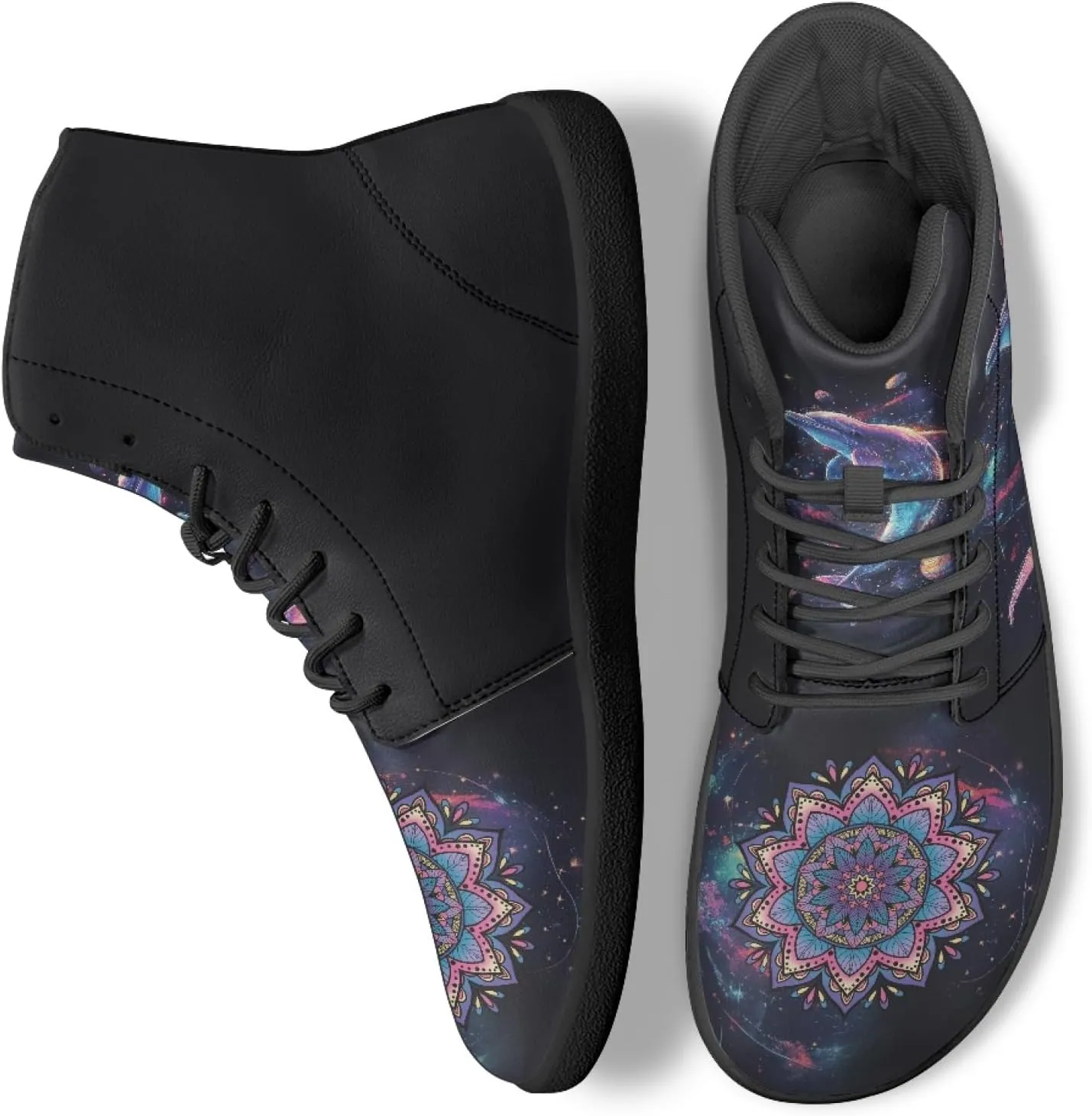 Novelty Barefoot Shoes Men's Women's PU Leather Zero Drop Sole Trail Running Flat Minimalist Sneakers Athletic Shoes