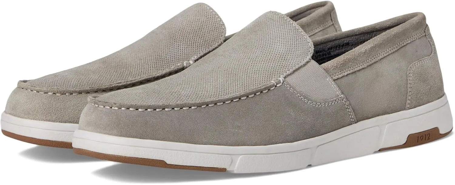 Nunn Bush Men's Luca Moccasin Toe Venetian Suede Slip-on Lightweight Comfortable Loafers