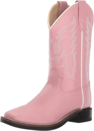 Old West Kids Boots Girl's Square Toe Leatherette (Toddler/Little Kid) Boots