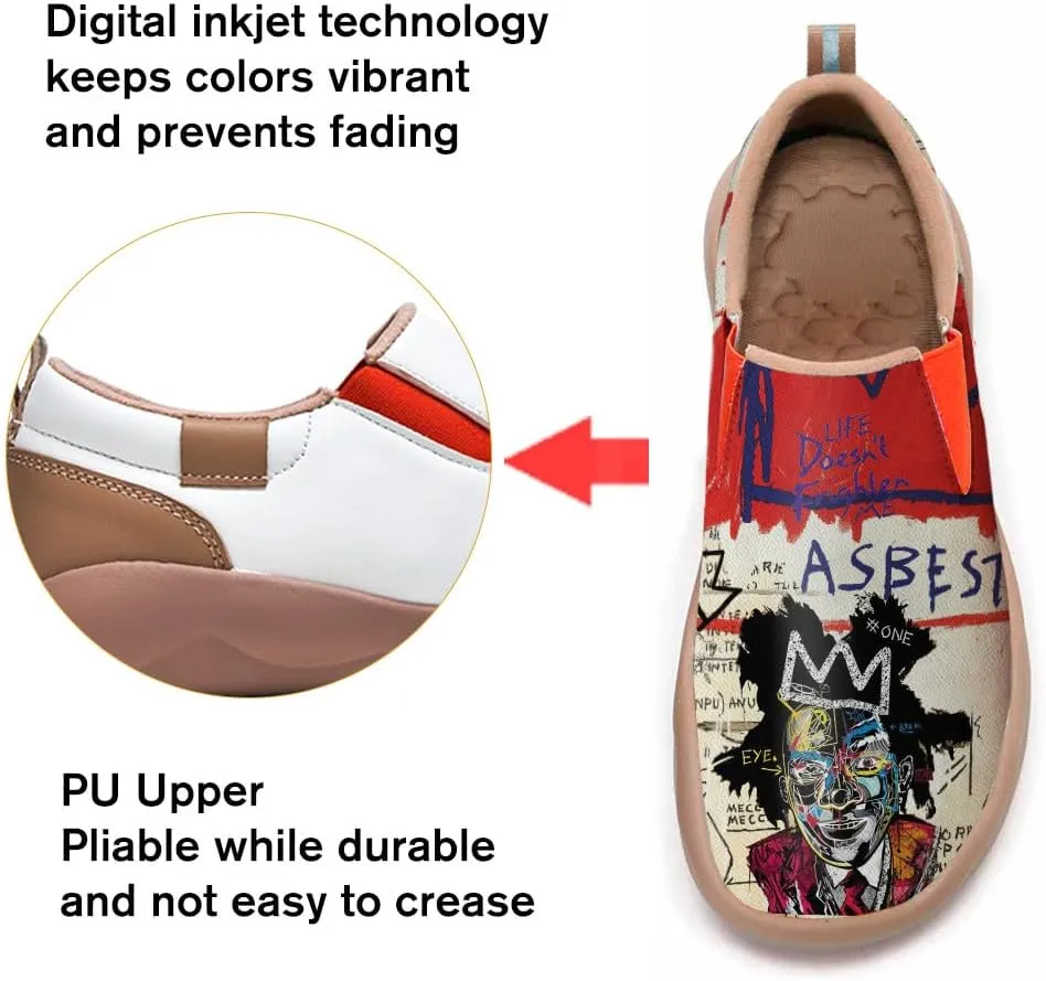 Onehorse Women's Slip-On Walking Casual Loafers Comfortable Painted Travel Shoes