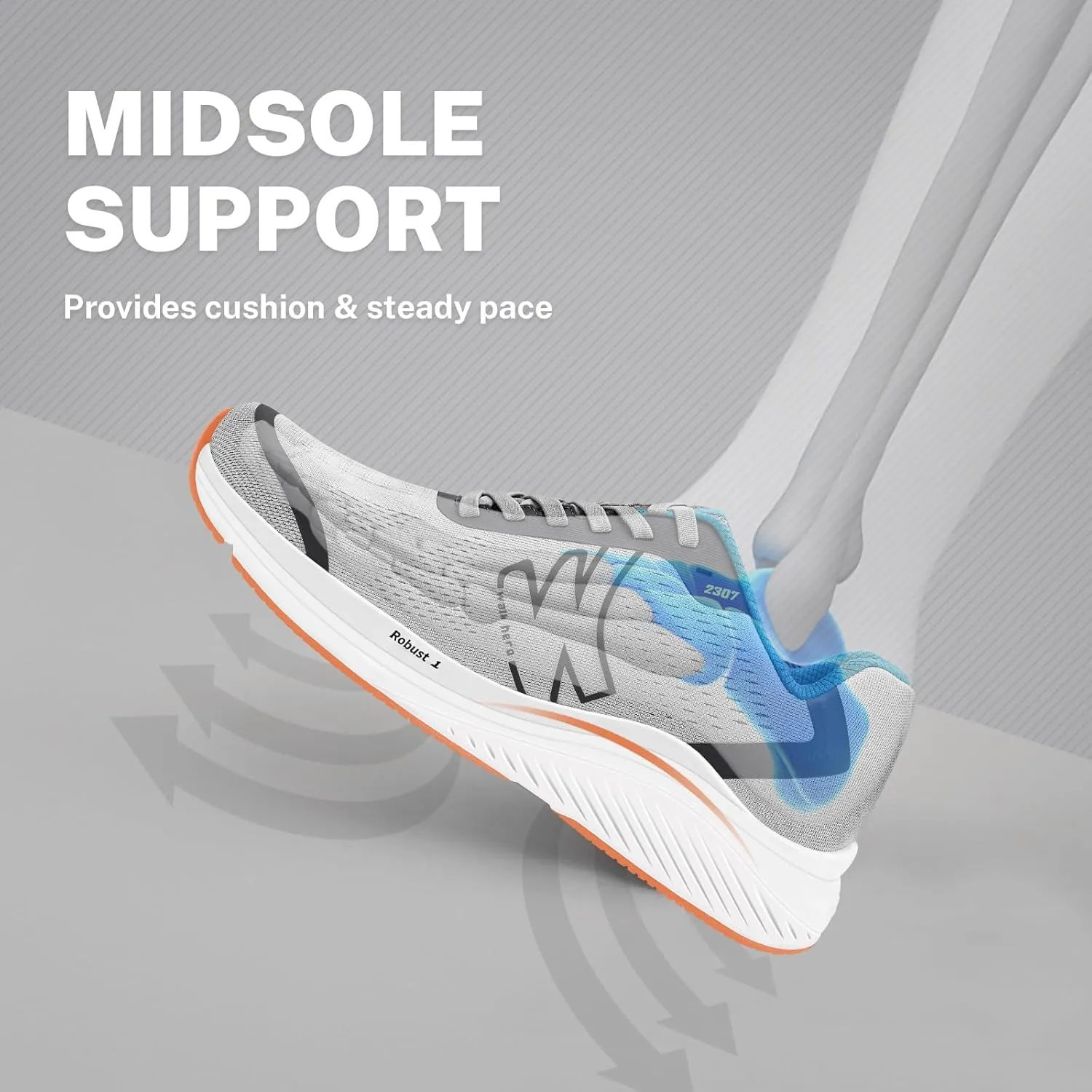 Orthopedic Shoes for Men with Arch Support, Plantar Fasciitis Shoes for Breathable Mesh, Non-Slip Walking Shoes for Heel Pain Relief
