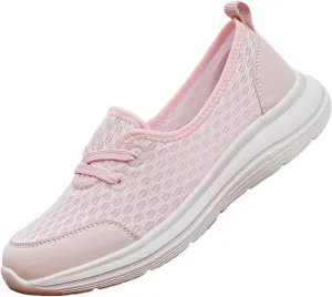 Orthopedic Shoes for Women Wide Width Women's Soft Sole Mesh Comfort Orthopedic Shoes Women Arch Support Orthotic Shoe Walking Slip On Diabetic Foam Sneaker Casual Comfortable Walking Sneakers