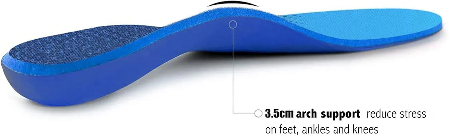 Plantar Fasciitis Feet Insoles Arch Supports Orthotics Inserts Relieve Flat Feet, High Arch (Mens 9-9 1/2 | Womens 11-11 1/2)