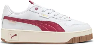PUMA Womens Carina Street Lux Platform Lace Up Sneakers Shoes Casual - White - Size 7.5 M