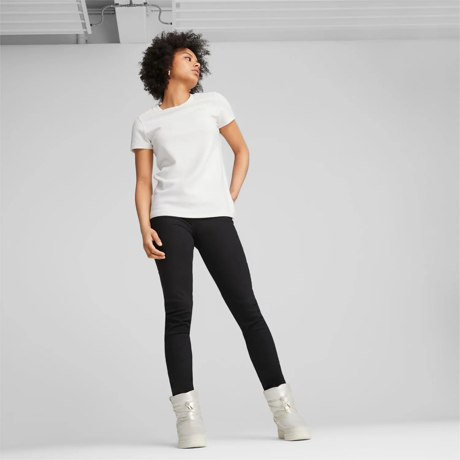 PUMA Women's Snowbae Boots, Black-Shadow Gray, 7