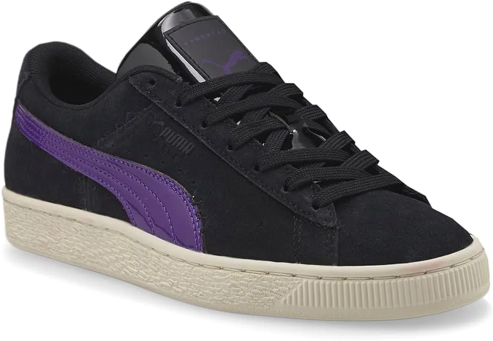 Puma Womens Suede Classic Cat Woman Lace Up Sneakers Shoes Casual - Black, Purple