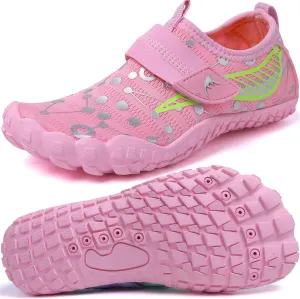 Quickshark Kids Water Shoes Boys Girls Barefoot Aqua Socks Outdoor Indoor Quick Dry Sandals Lightweight Slip On Walking Sneakers for Beach Pool Swim (Little Kid/Big Kid)