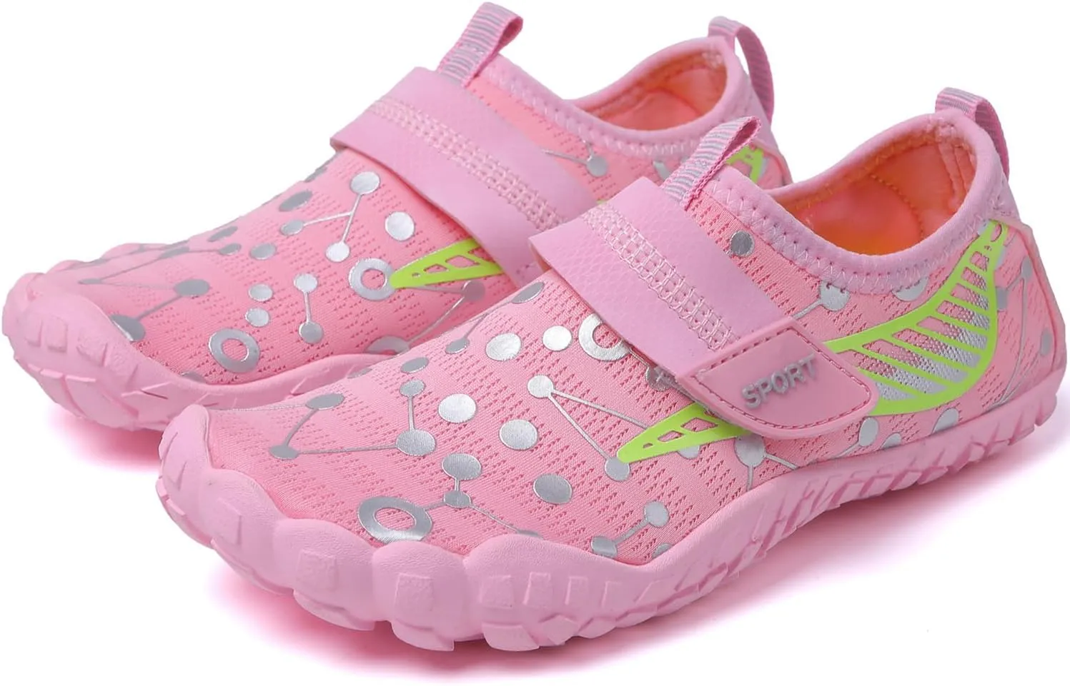 Quickshark Kids Water Shoes Boys Girls Barefoot Aqua Socks Outdoor Indoor Quick Dry Sandals Lightweight Slip On Walking Sneakers for Beach Pool Swim (Little Kid/Big Kid)