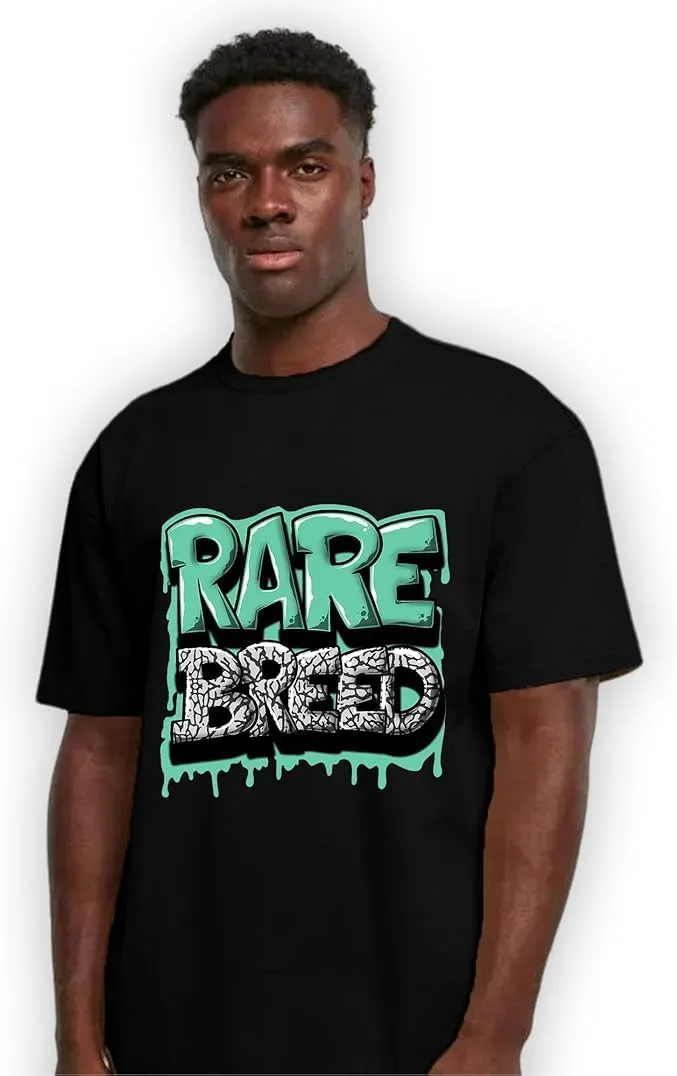 Rare Breed Unisex Shirt Matching AJ 3s Green Glow,Urban Clothing, Black, White
