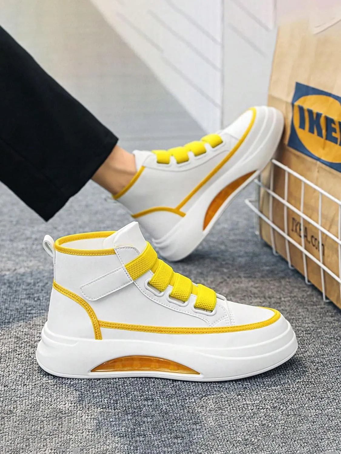 Retro Y2K High Top Sneakers Women Fashion Breathable Anti Slip Streetwear Shoes for Daily Wear Outdoor Walks Soft Insole Chunky Sole Comfort Fit